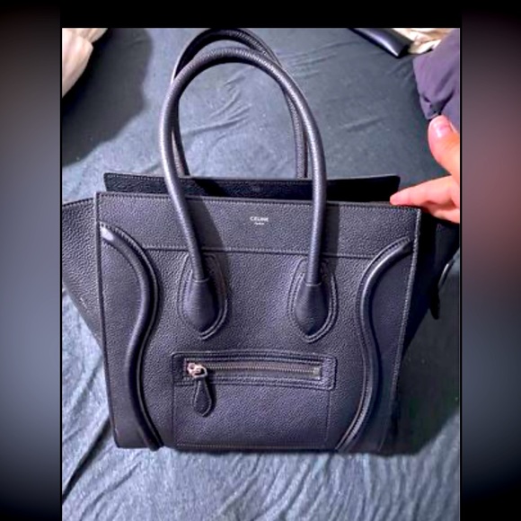 Black Celine mini calfskin luggage bag - Picture 1 of 4